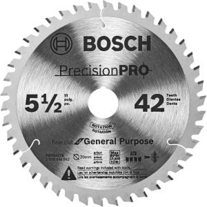 Bosch PRO542TS5-1/2 In. 42-Tooth Precision Pro Series Track Saw Blade