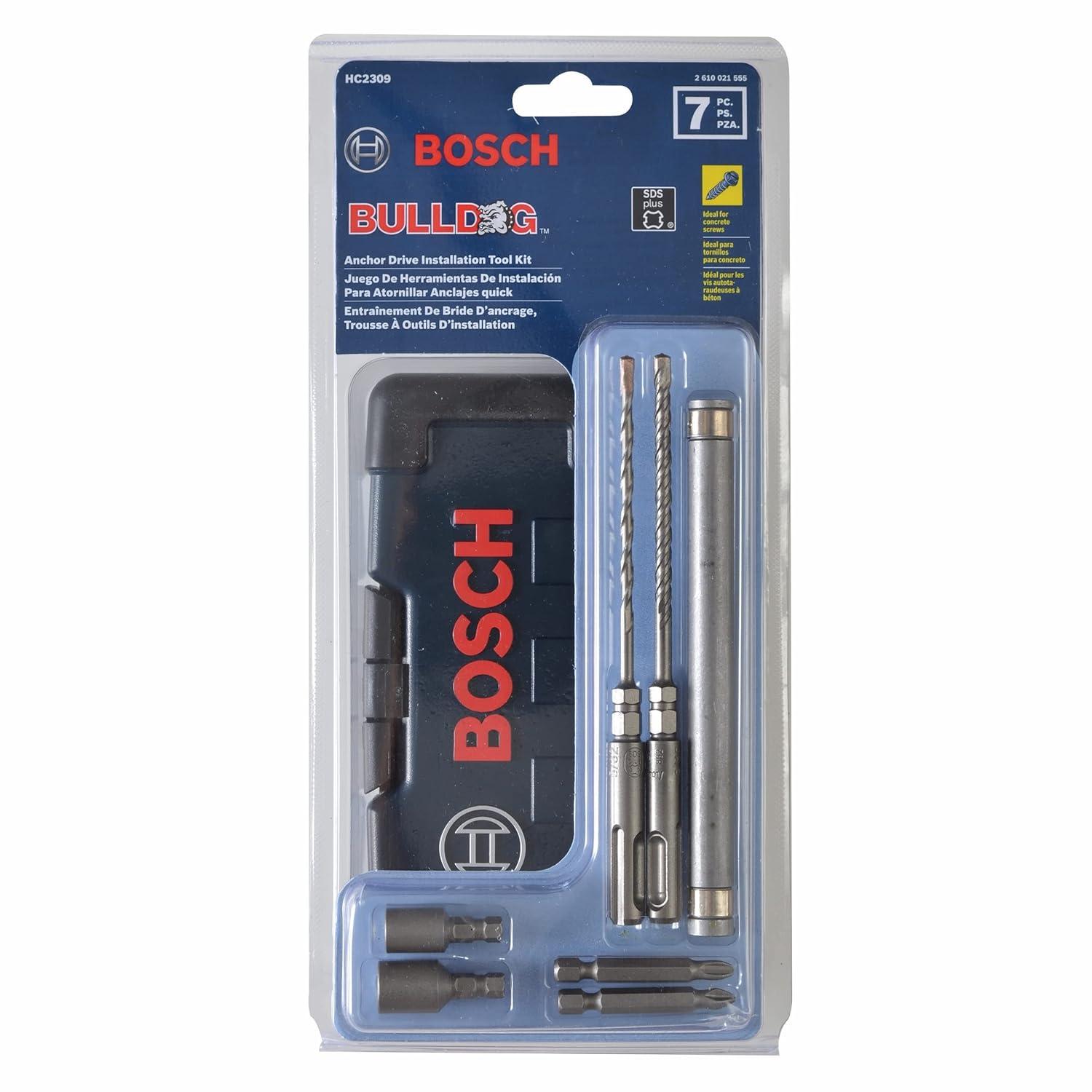 imageBOSCH HC2309 7Piece Bulldog SDSPlus Hex Drive Rotary Hammer Bit Anchor Drive Set