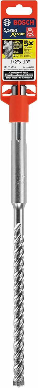 imageBosch HCFC5010 12 in x 8 in x 13 in SDSmax SpeedXtreme Full Head Carbide Rotary Hammer Drill Bit13 Length