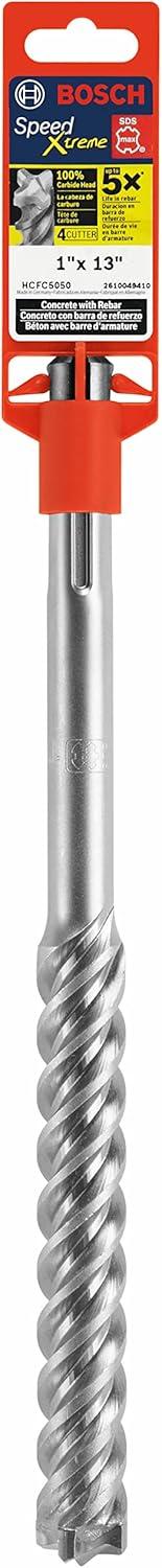 imageBosch HCFC5010 12 in x 8 in x 13 in SDSmax SpeedXtreme Full Head Carbide Rotary Hammer Drill Bit13 Length