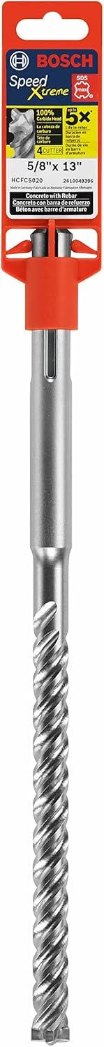 imageBosch HCFC5010 12 in x 8 in x 13 in SDSmax SpeedXtreme Full Head Carbide Rotary Hammer Drill Bit13 Length