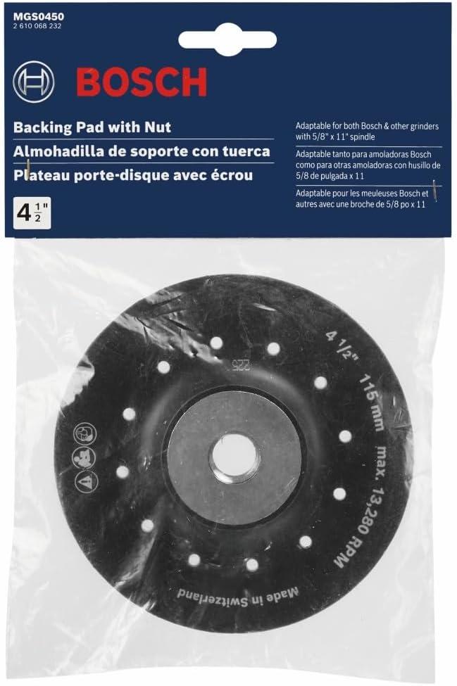 imageBosch MGS0450 412 in Backing Pad with Lock Nut