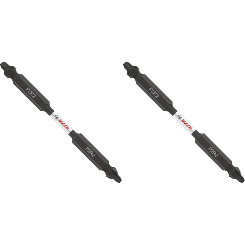 imageBOSCH ITDEP2R26B 10Pack 6 In PhillipsSquare 2 Impact Tough DoubleEnded Screwdriving Bits2Pack