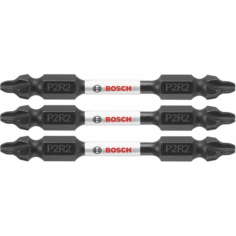 imageBOSCH ITDEP2R26B 10Pack 6 In PhillipsSquare 2 Impact Tough DoubleEnded Screwdriving Bits3Pack