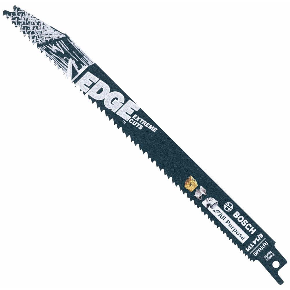 imageBOSCH RPRM925B25 25 pc 9 in 814 TPI Edge Reciprocating Saw Blades for All Purpose Bulk Pack