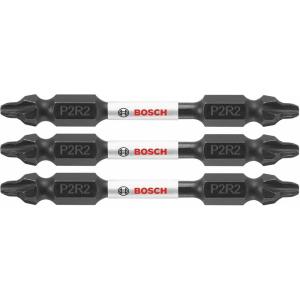 BOSCH ITDEP2R26B 10-Pack 6 In. Phillips/Square #2 Impact Tough Double-Ended Screwdriving Bits(3-Pack)