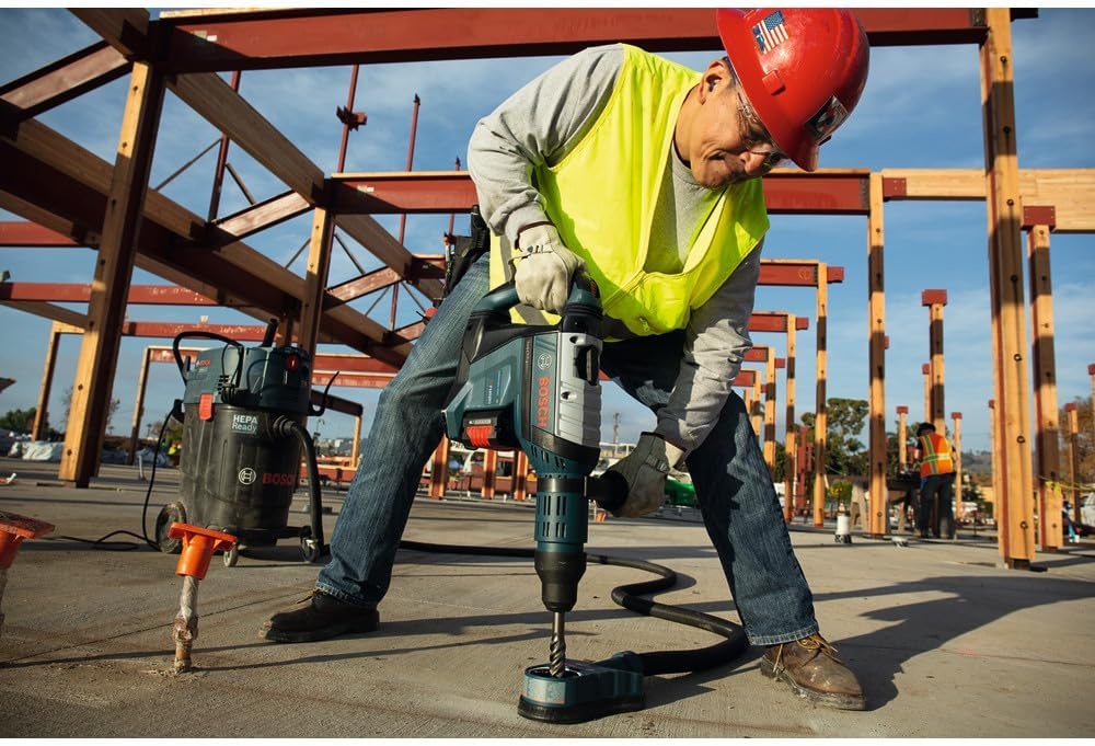 image:imageBosch GBH18V45CK24 PROFACTOR 18V ConnectedReady SDSmax 178 In Rotary Hammer Kit with 2 CORE18V 8 Ah High Power BatteriesTool Only