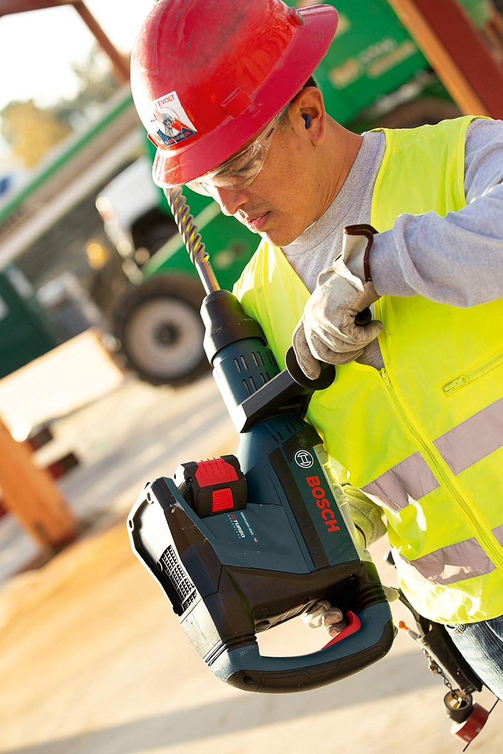 image:imageBosch GBH18V45CK24 PROFACTOR 18V ConnectedReady SDSmax 178 In Rotary Hammer Kit with 2 CORE18V 8 Ah High Power BatteriesTool Only