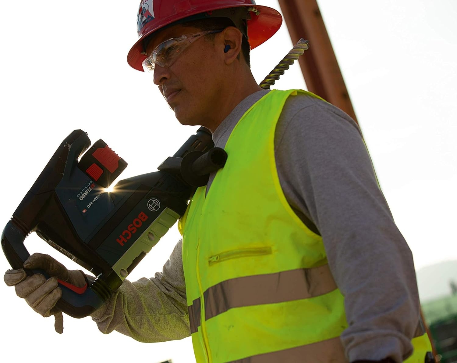 image:imageBosch GBH18V45CK24 PROFACTOR 18V ConnectedReady SDSmax 178 In Rotary Hammer Kit with 2 CORE18V 8 Ah High Power BatteriesTool Only