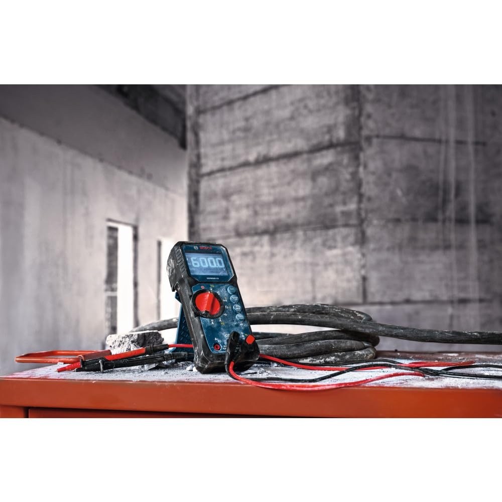 image:imageBOSCH GMC60015 True RMS Clamp Meter 600A AC DC Electrical Tester Digital Voltage Detector and 200A Amp Clamp for HVAC and Electrician