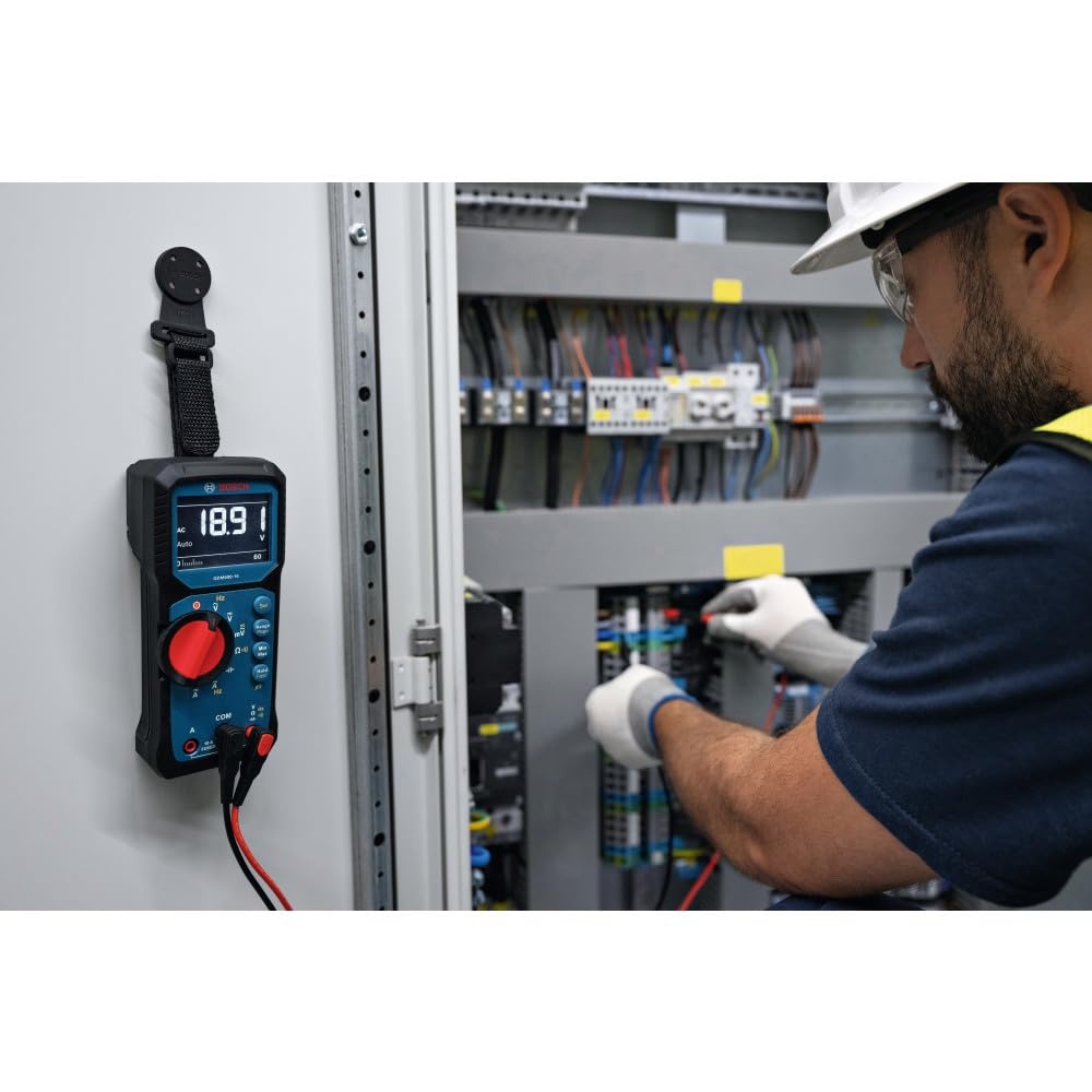 image:imageBOSCH GMC60015 True RMS Clamp Meter 600A AC DC Electrical Tester Digital Voltage Detector and 200A Amp Clamp for HVAC and Electrician