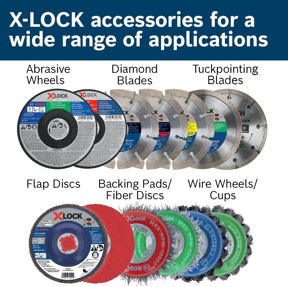 image:imageBOSCH WBX329 3 in XLock Arbor Stainless Steel Knotted Wire Single Row Cup Brush for Applications in Removing Weld Scale Burrs and Corrosion Preparing Painting SurfacesTempered Steel Wire Wheel