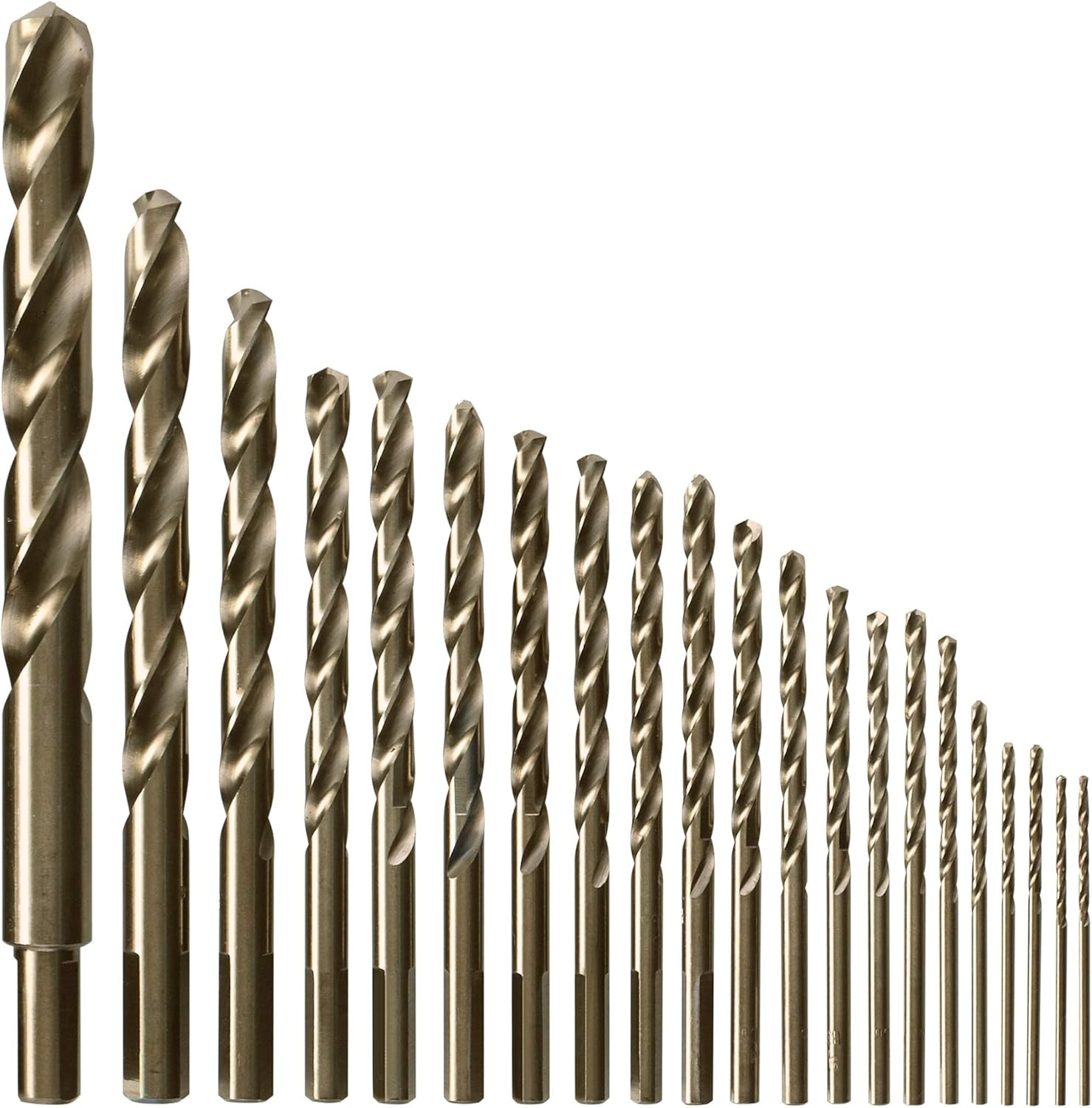 image:imageBOSCH CO14B 14Piece Assorted Set with Included Case Cobalt M42 Metal Drill Bits with ThreeFlat Shank for Drilling Applications in Stainless Steel Cast Iron Titanium and LightGauge Metal21Piece Drill Bit Set