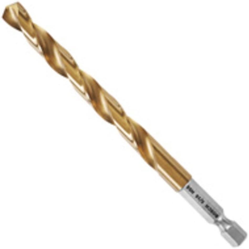 image:imageBOSCH TI2132IM 1Piece 564 In x 2 In Titanium Nitride Coated Metal Drill Bit Impact Tough with ImpactRated Hex Shank Ideal for HeavyGauge Carbon Steels Light Gauge Metal Hardwood516 in